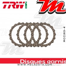 Disques d'embrayage garnis ~ Honda ANF 125 Innova JC33 2003-2011 ~ TRW Lucas MCC 163-4 