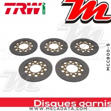 Disques d'embrayage garnis ~ Harley-Davidson FXWG 1340 Wide Glide 1980-1983 ~ TRW Lucas MCC 800-5 