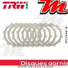 Disques d'embrayage garnis ~ Suzuki GSX 750 AE 1998-2001 ~ TRW Lucas MCC 342-8 