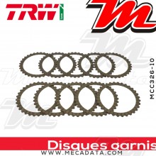 Disques d'embrayage garnis ~ Suzuki GSX 1100 G GV74A 1991-1994 ~ TRW Lucas MCC 326-10 