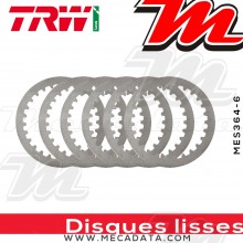 Disques d'embrayage lisses ~ Yamaha YZ 125 1989-1990 ~ TRW Lucas MES 364-6 