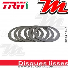 Disques d'embrayage lisses ~ Yamaha YZF 1000 R1 RN01 1998 ~ TRW Lucas MES 406-6 