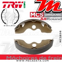 Mâchoires de frein Avant ~ Honda TRX 250 V/W/X/Y TRX250 1997-2012 ~ TRW Lucas MCS 836