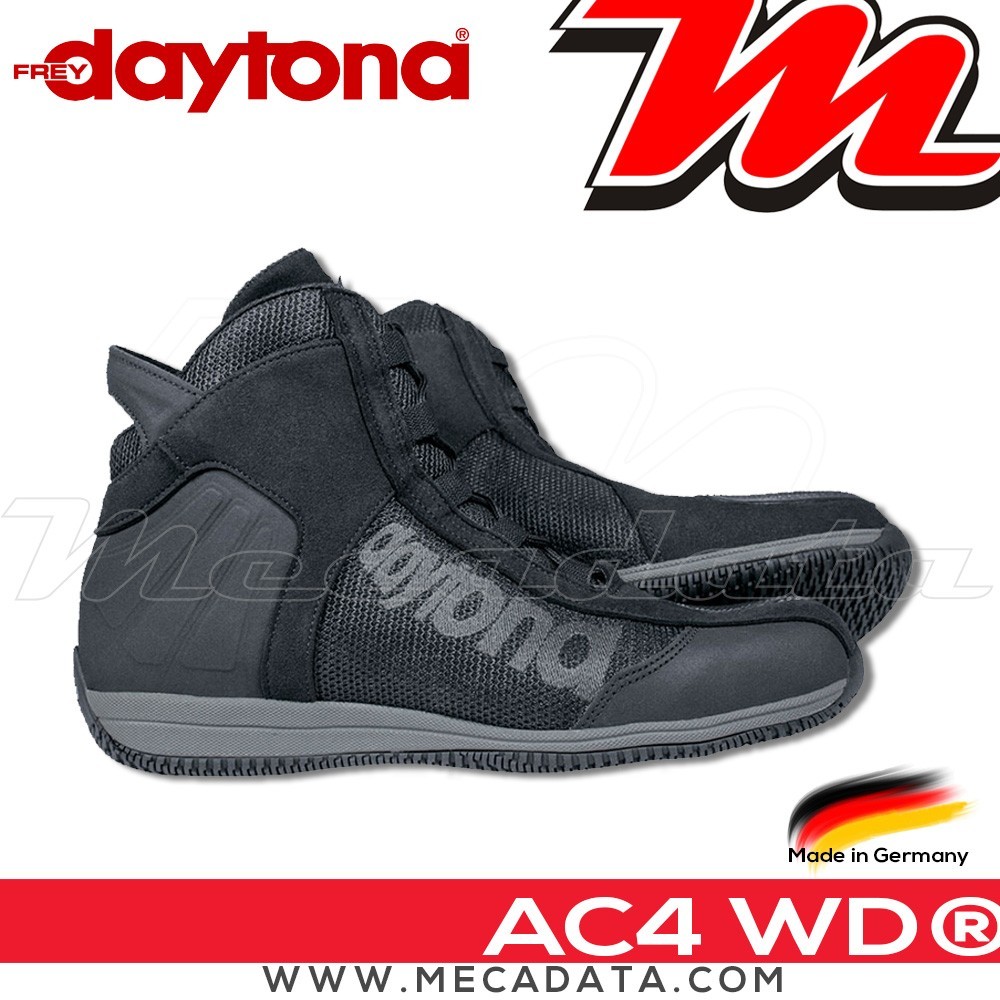 Baskets moto Daytona AC4 WD®  Couleur:Noir