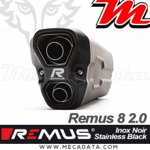 Silencieux d'échappement ~ BMW R 1250 GS 2013-2023 ~ REMUS 8-2.0