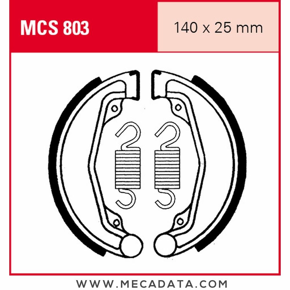 Mâchoires de frein  ~ TRW Lucas MCS 803 
