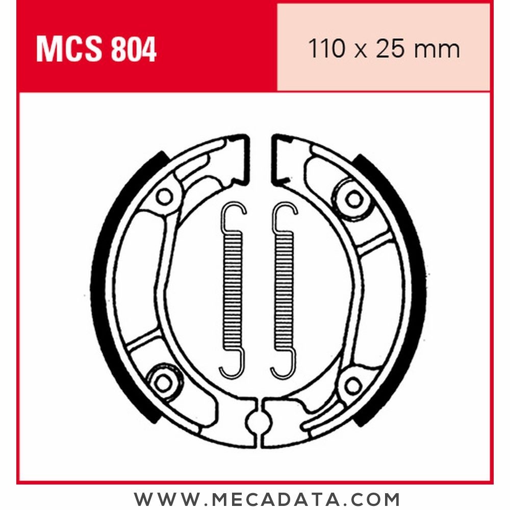 Mâchoires de frein  ~ TRW Lucas MCS 804 