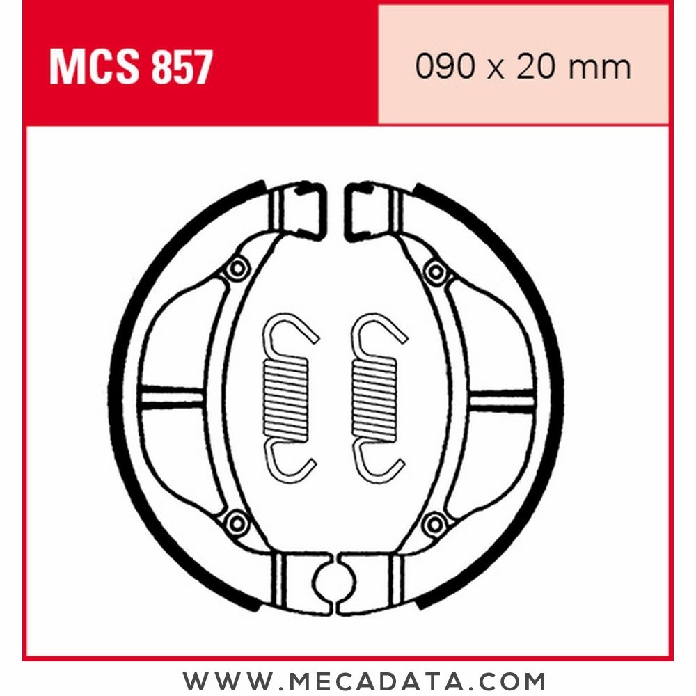 Mâchoires de frein  ~ TRW Lucas MCS 857 