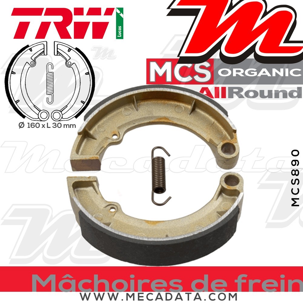 Mâchoires de frein  ~ TRW Lucas MCS 890 