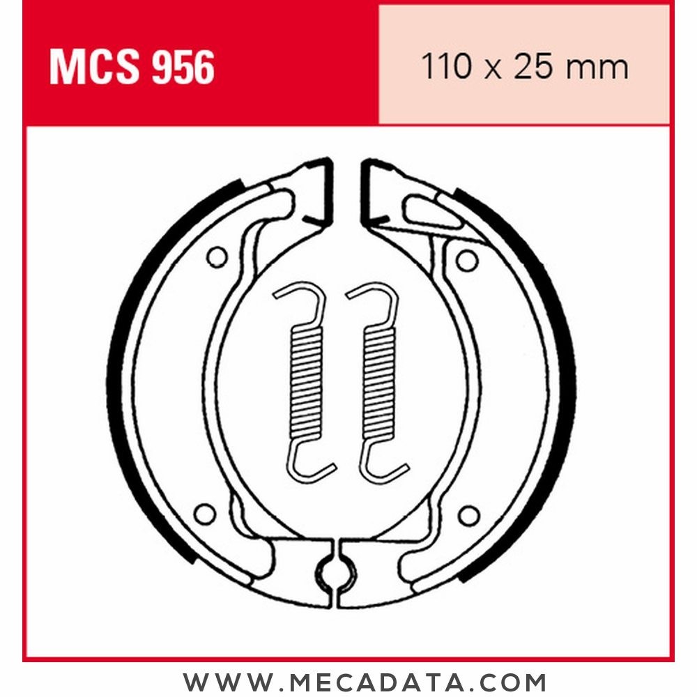 Mâchoires de frein  ~ TRW Lucas MCS 956 