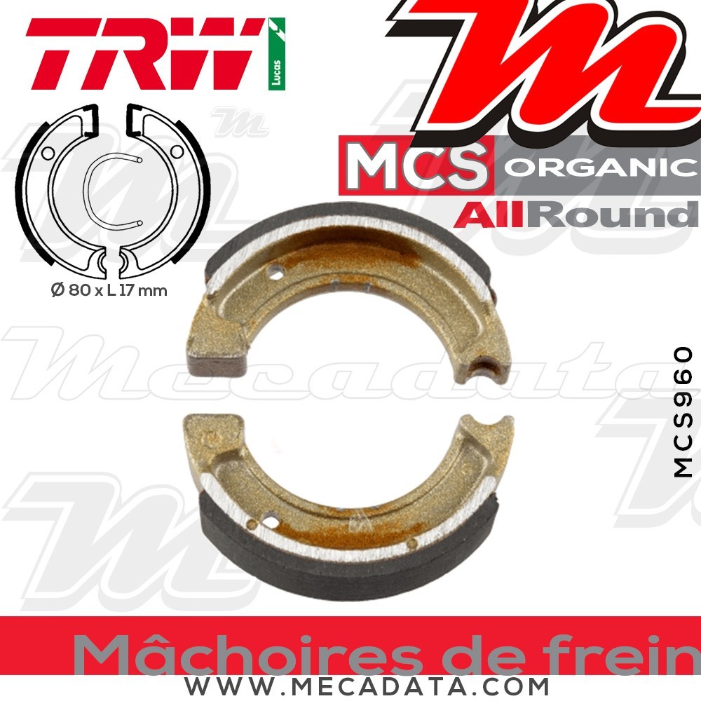 Mâchoires de frein  ~ TRW Lucas MCS 960 