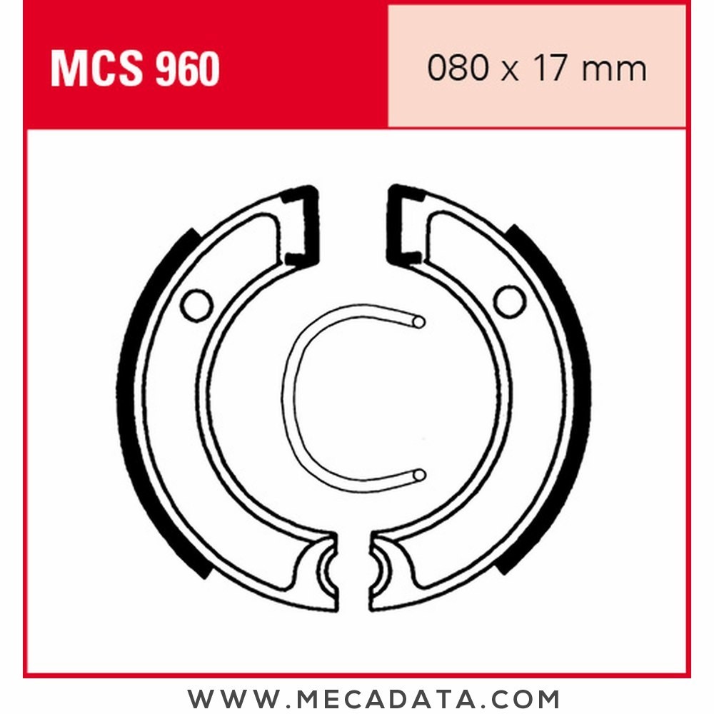 Mâchoires de frein  ~ TRW Lucas MCS 960 