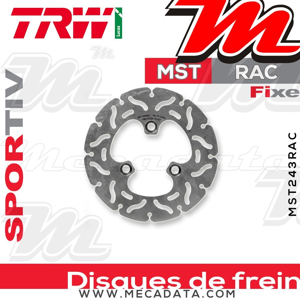 Disque de frein ~ TRW Lucas MST 243 RAC 