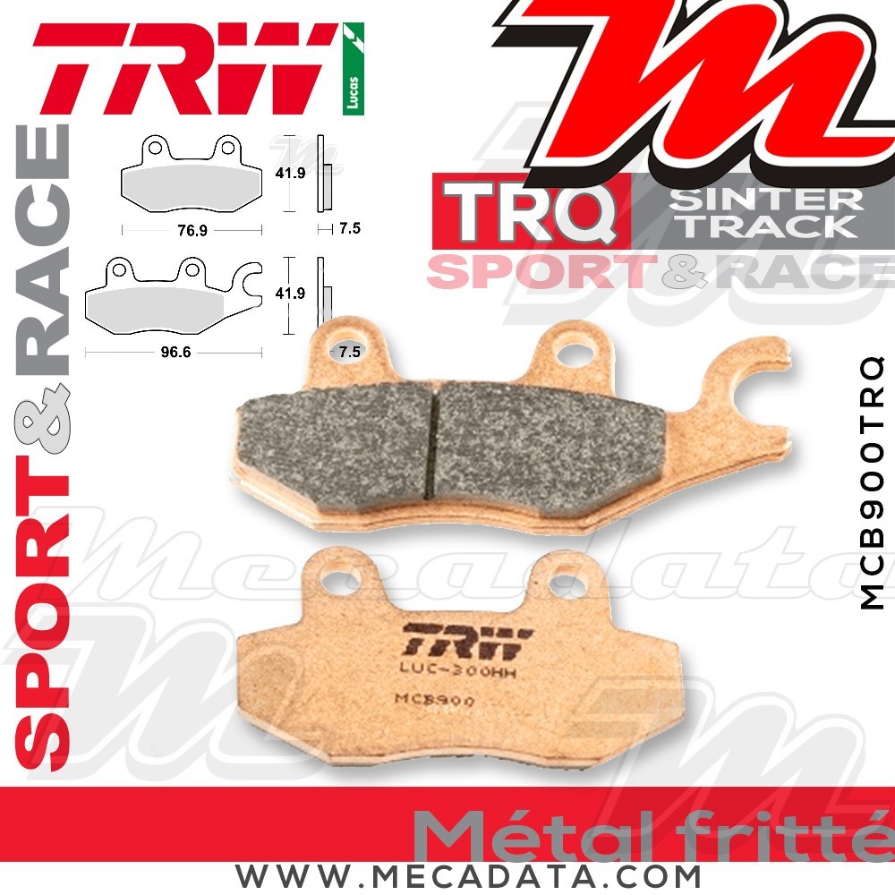 Plaquettes de frein Avant ~ TRW Lucas MCB 900 TRQ 