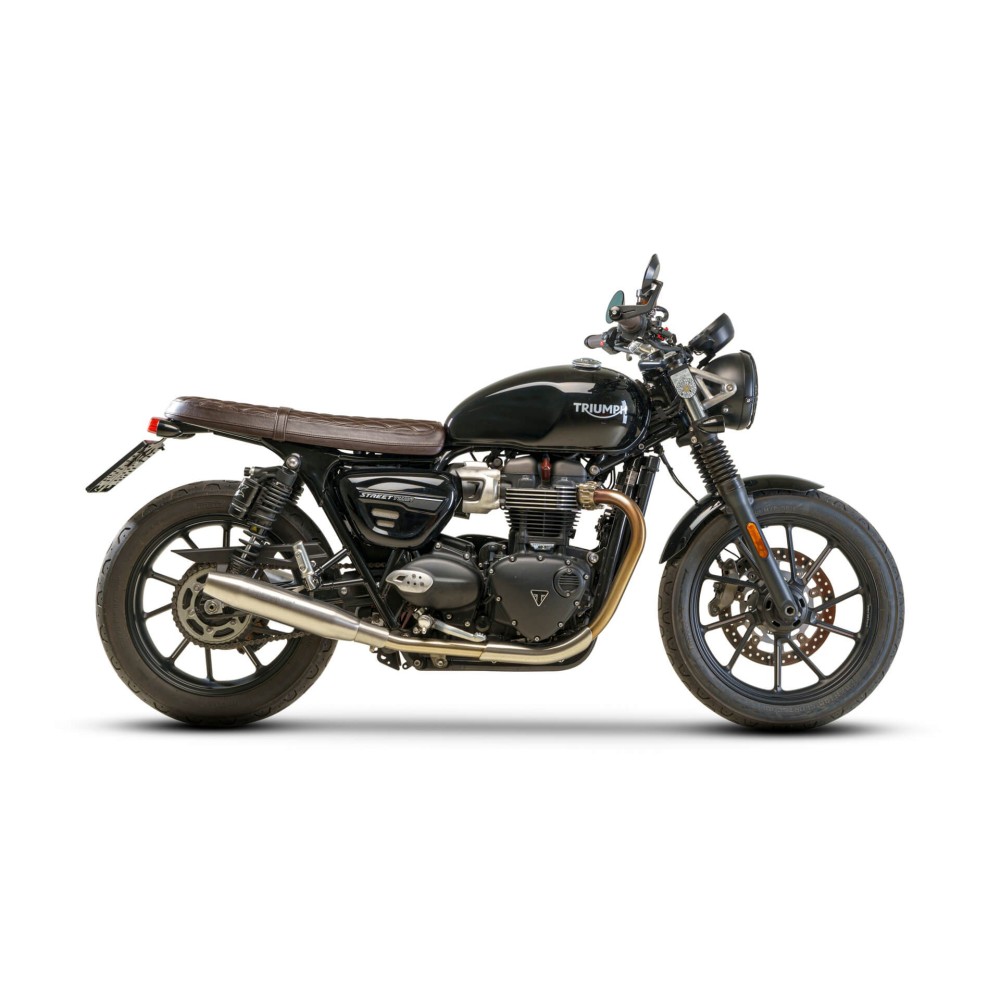 Paire de silencieux Pot échappement Triumph Street Twin 2016-2020 Remus Custom Tapered