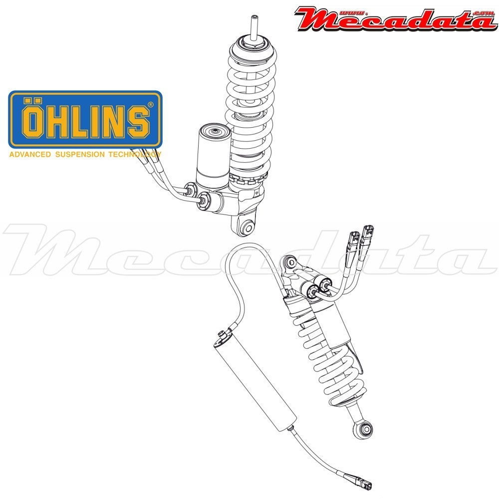 Amortisseur Ohlins ~ BM 671 (EC-KIT) - Avant + Arrière 
