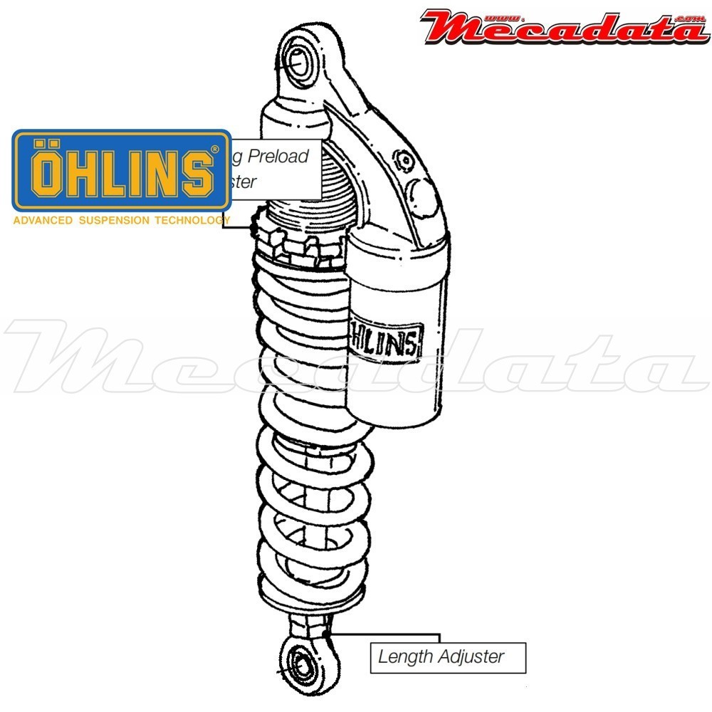 Amortisseur Ohlins ~ HD 907 (S36PL) 