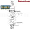 Amortisseur Ohlins ~ HO 428 (S46DR1) 