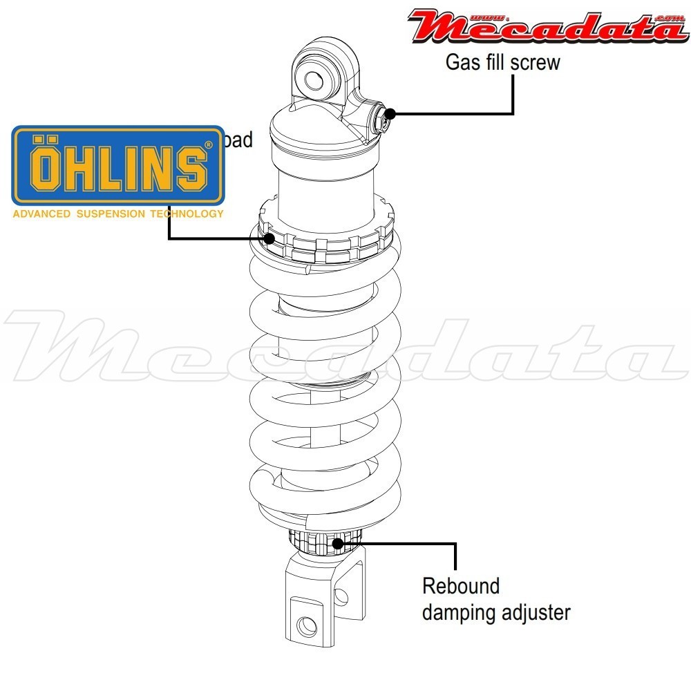 Amortisseur Ohlins ~ KA 046 (S46DR1) 