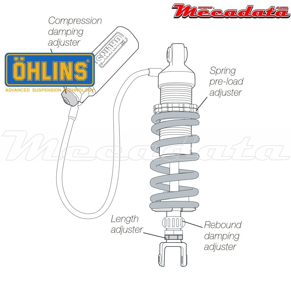 Amortisseur Ohlins ~ YA 543 (S46HR1C1L) 
