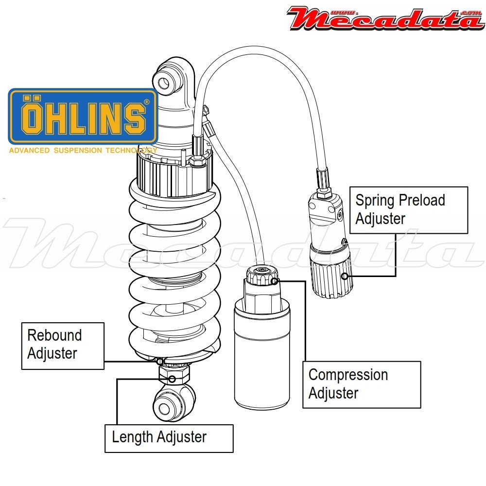 Amortisseur Ohlins ~ HO 105 (S46HR1C1LS) 