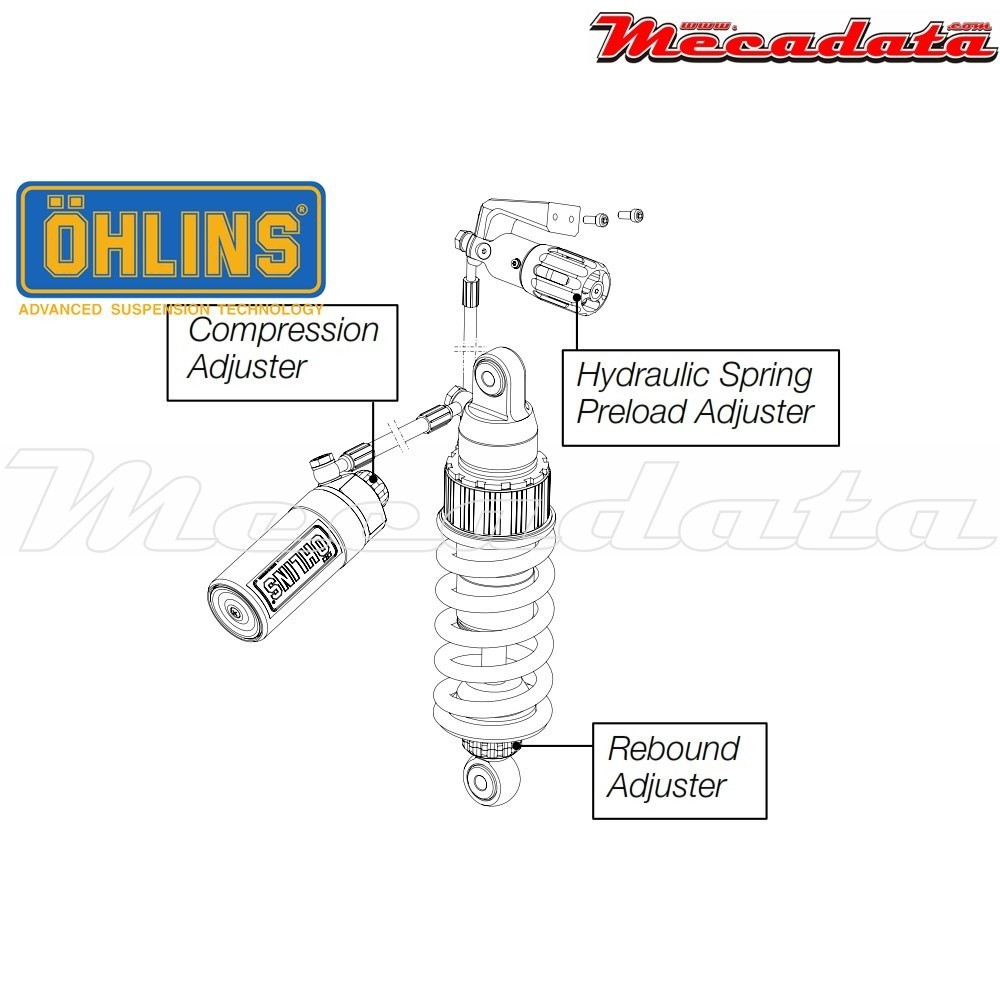 Amortisseur Ohlins ~ DU 110 (S46HR1C1S) 