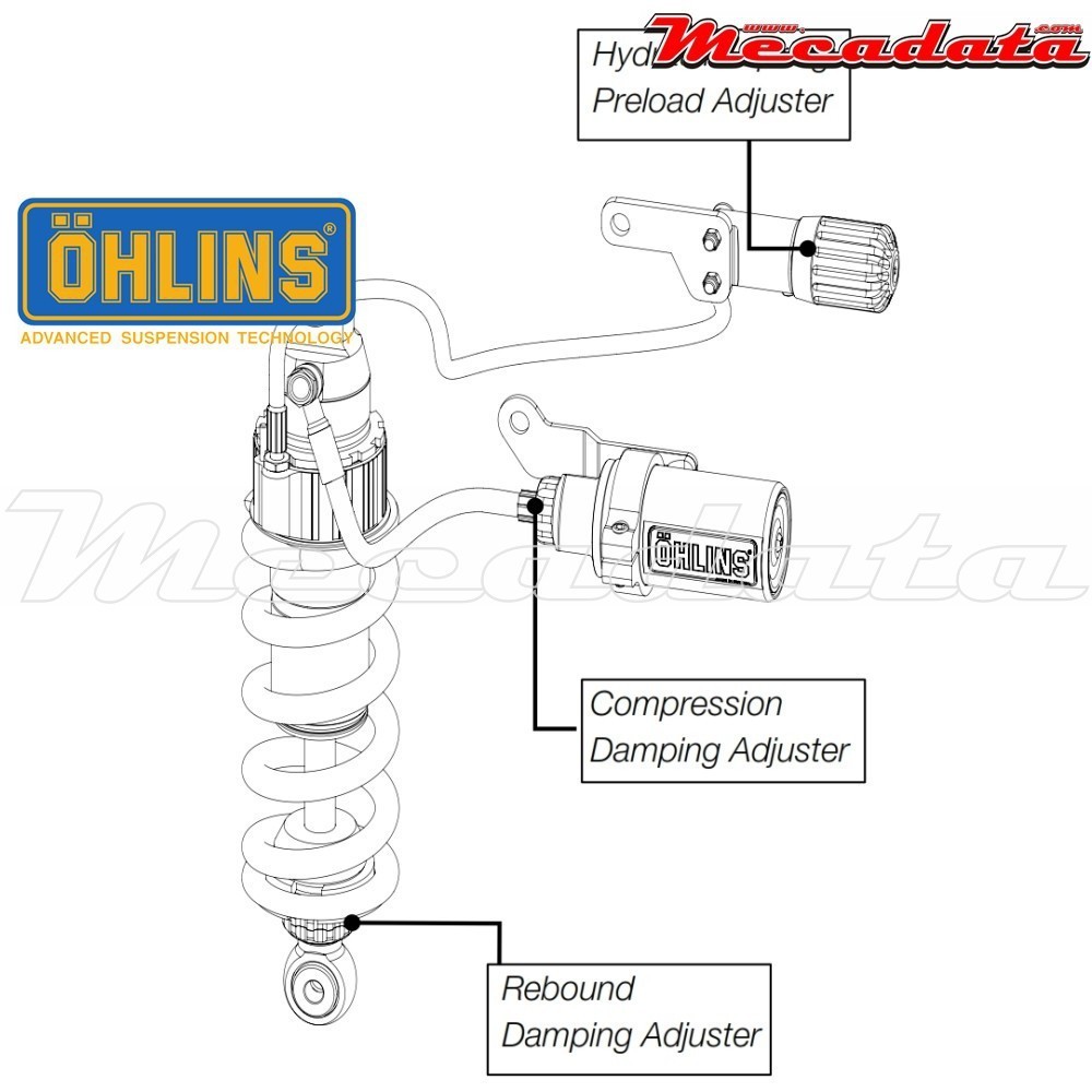 Amortisseur Ohlins ~ YA 041 (S46HR1C1S) 