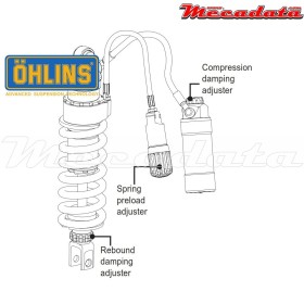 Amortisseur Ohlins ~ TR 120 (S46HR1C1S) 