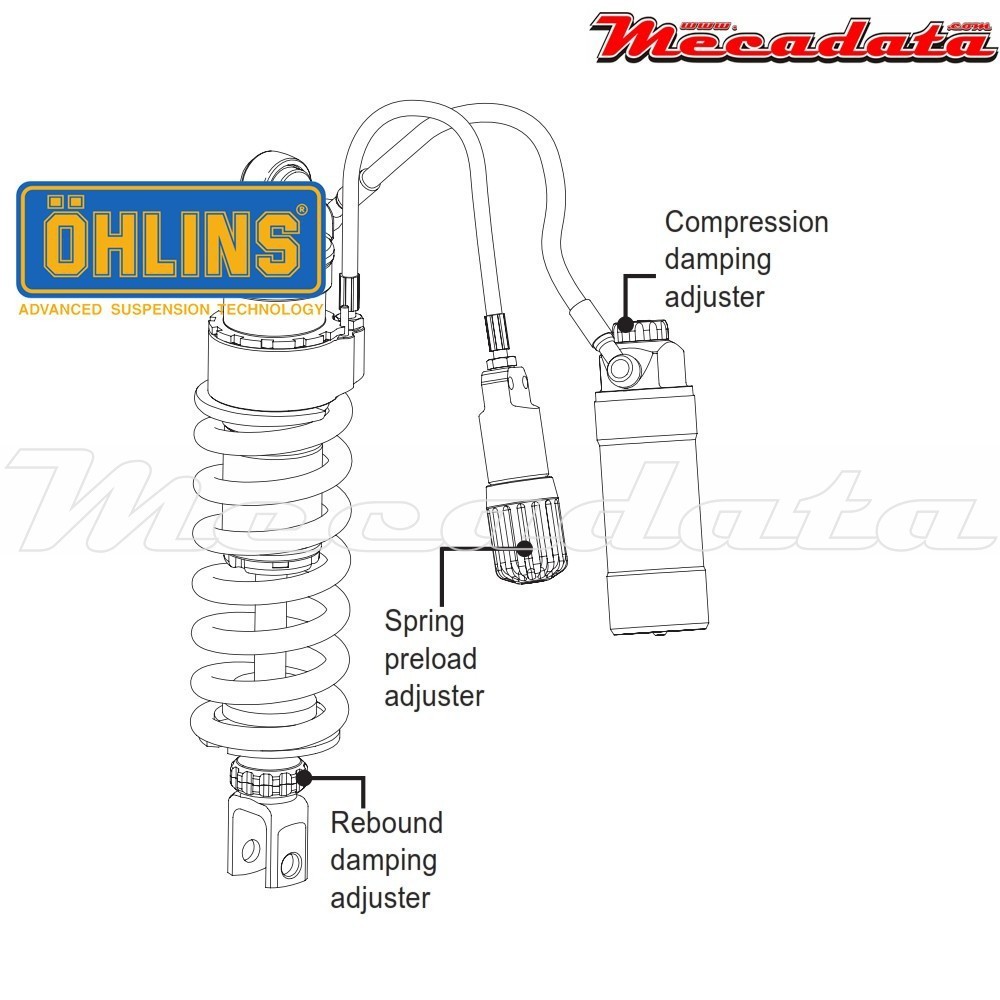 Amortisseur Ohlins ~ TR 120 (S46HR1C1S) 