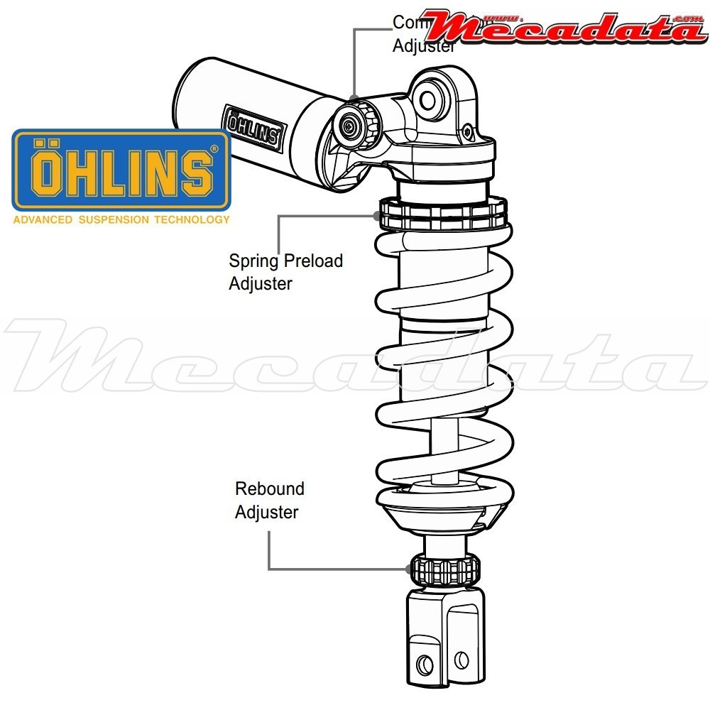 Amortisseur Ohlins ~ KA 020 Destockage (S46PR1C1) 