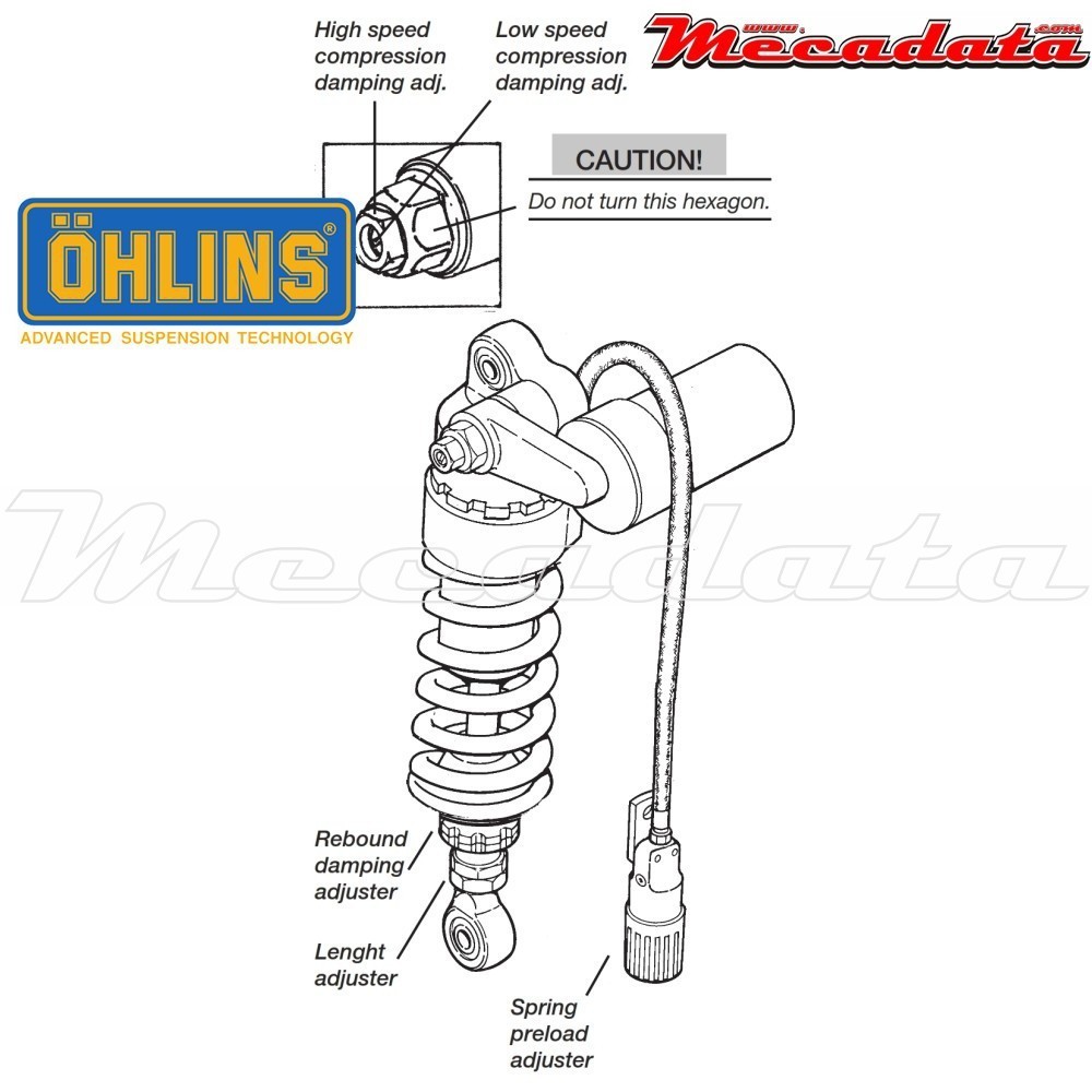 Amortisseur Ohlins ~ HO 202 (S46PR1C2LS) 