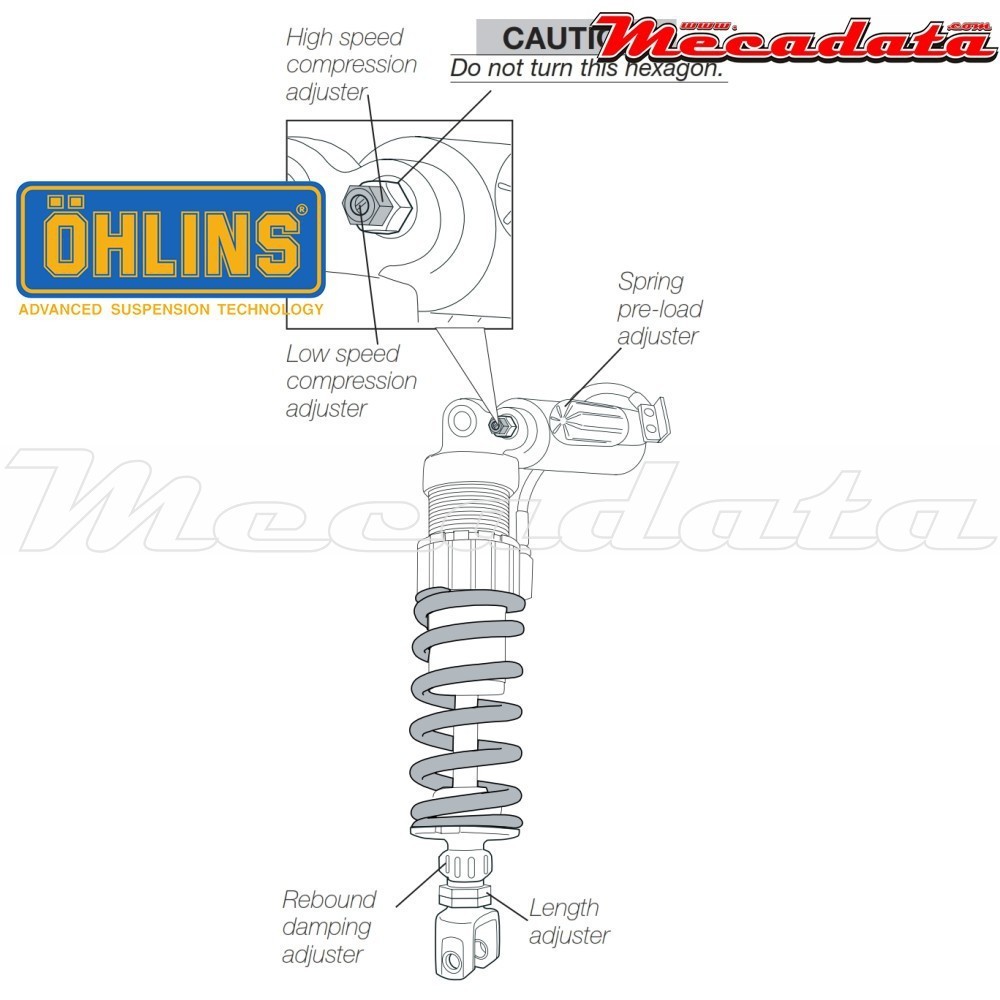 Amortisseur Ohlins ~ KA 545 (S46PR1C2LS) 