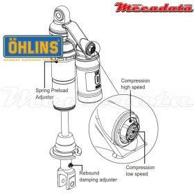 Amortisseur Ohlins ~ YA 1390 (STX46) 