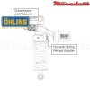 Amortisseur Ohlins ~ DU 531 (T36PR1C1B) 