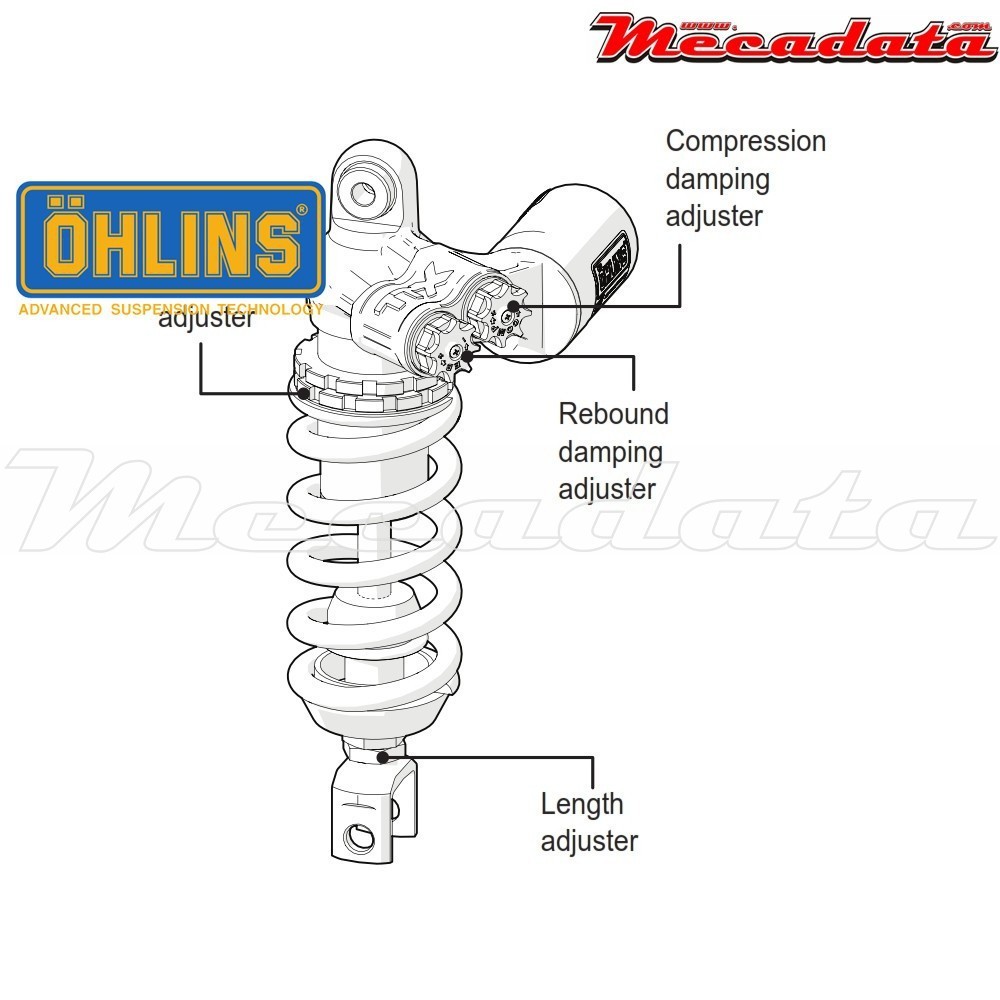 Amortisseur Ohlins ~ YA 358 (T36PR1C1L) 
