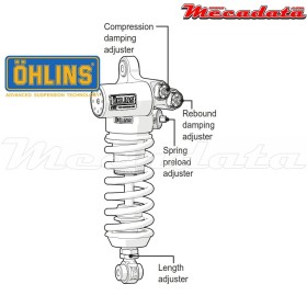 Amortisseur Ohlins ~ AP 466 (T36PR1C1LB) 