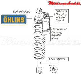 Amortisseur Ohlins ~ HO 1084 (T44PR1C1) 