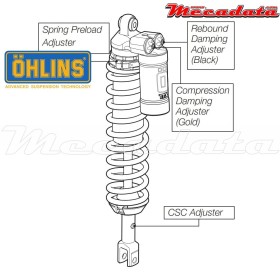 Amortisseur Ohlins ~ HO 990 (T44PR1C1) 