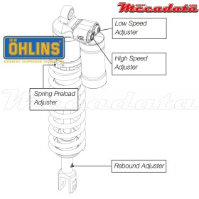 Amortisseur Ohlins ~ KT 1393 (T44PR1C2) 