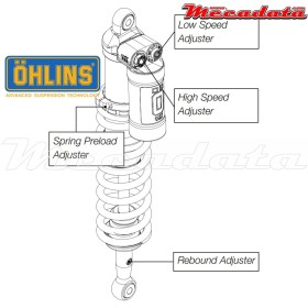Amortisseur Ohlins ~ YA 1393 (T44PR1C2) 
