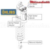 Amortisseur Ohlins ~ YA 1393 (T44PR1C2) 