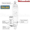 Amortisseur Ohlins ~ HU 1284 (T44PR1C2Q1) 