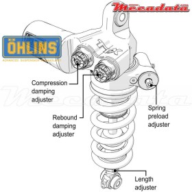 Amortisseur Ohlins ~ AP 468 (T36PR1C1LB) 