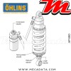 Amortisseur Ohlins ~ AP 660 (S46HR1C1L) 
