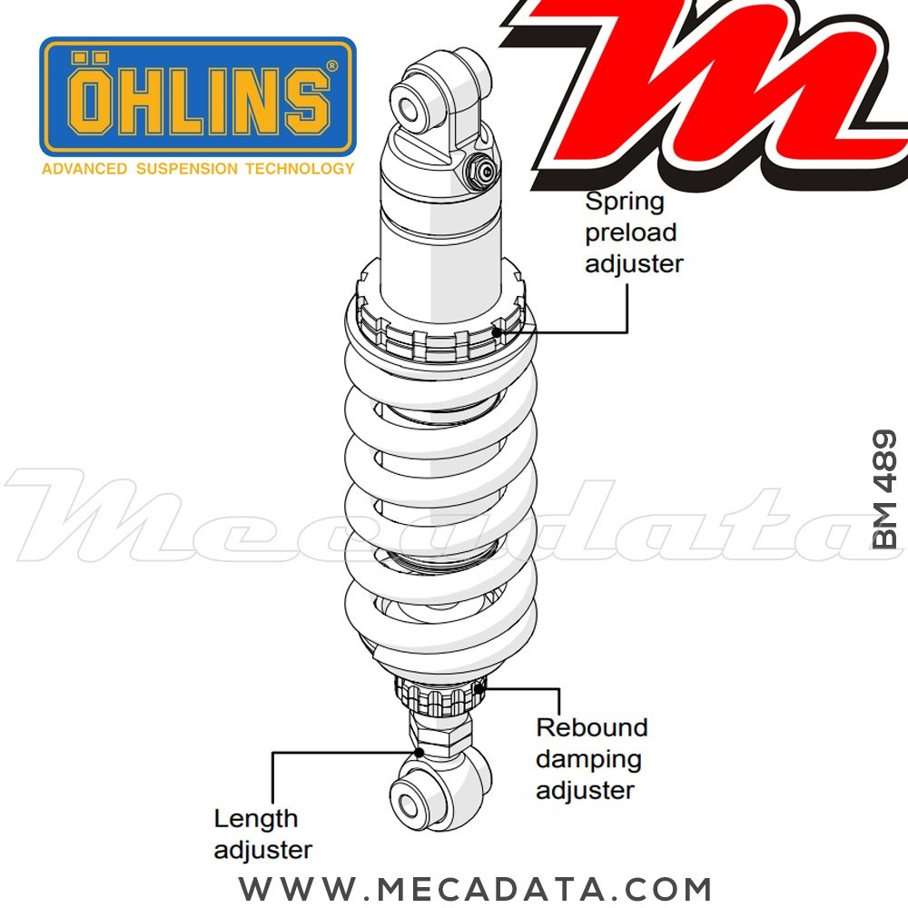 Amortisseur Ohlins ~ BM 489 (S46DR1L) 