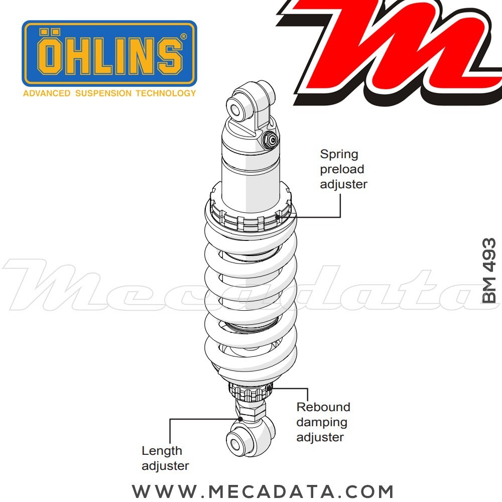 Amortisseur Ohlins ~ BM 493 (S46DR1L) 