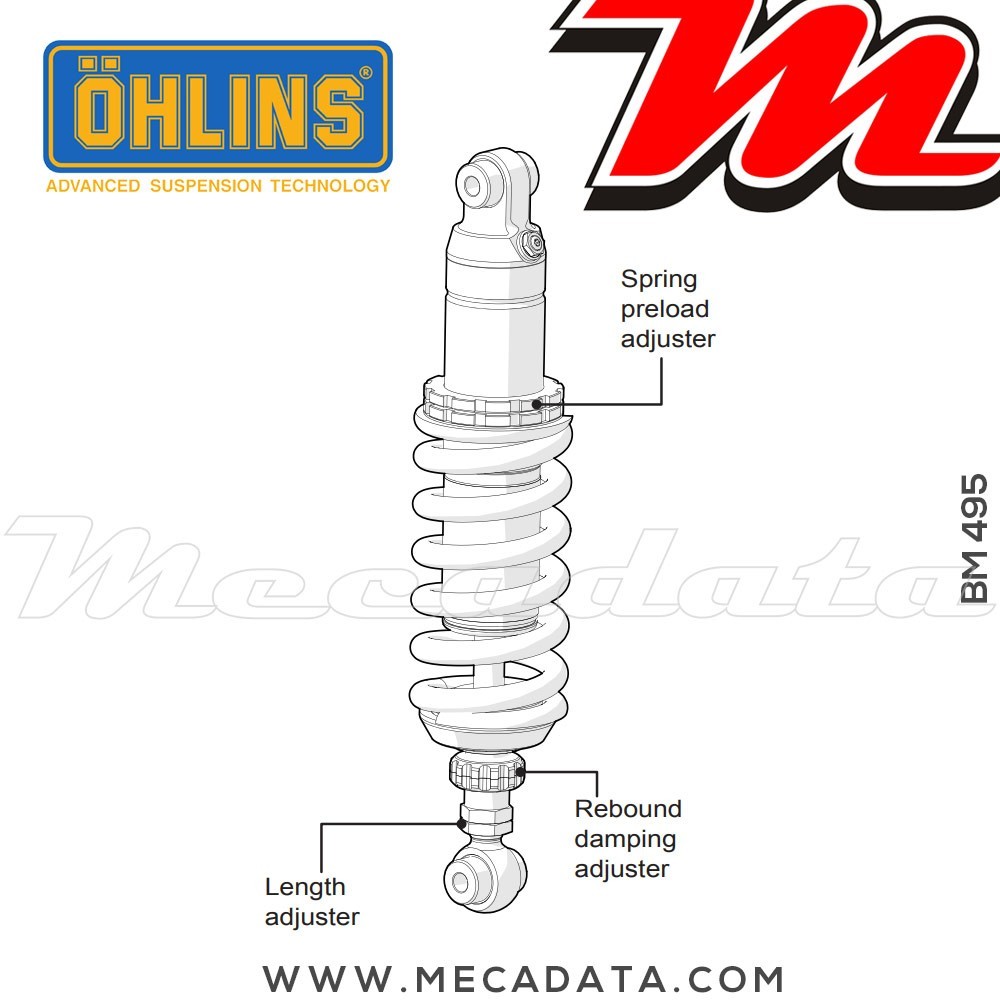 Amortisseur Ohlins ~ BM 495 (S46DR1L) 