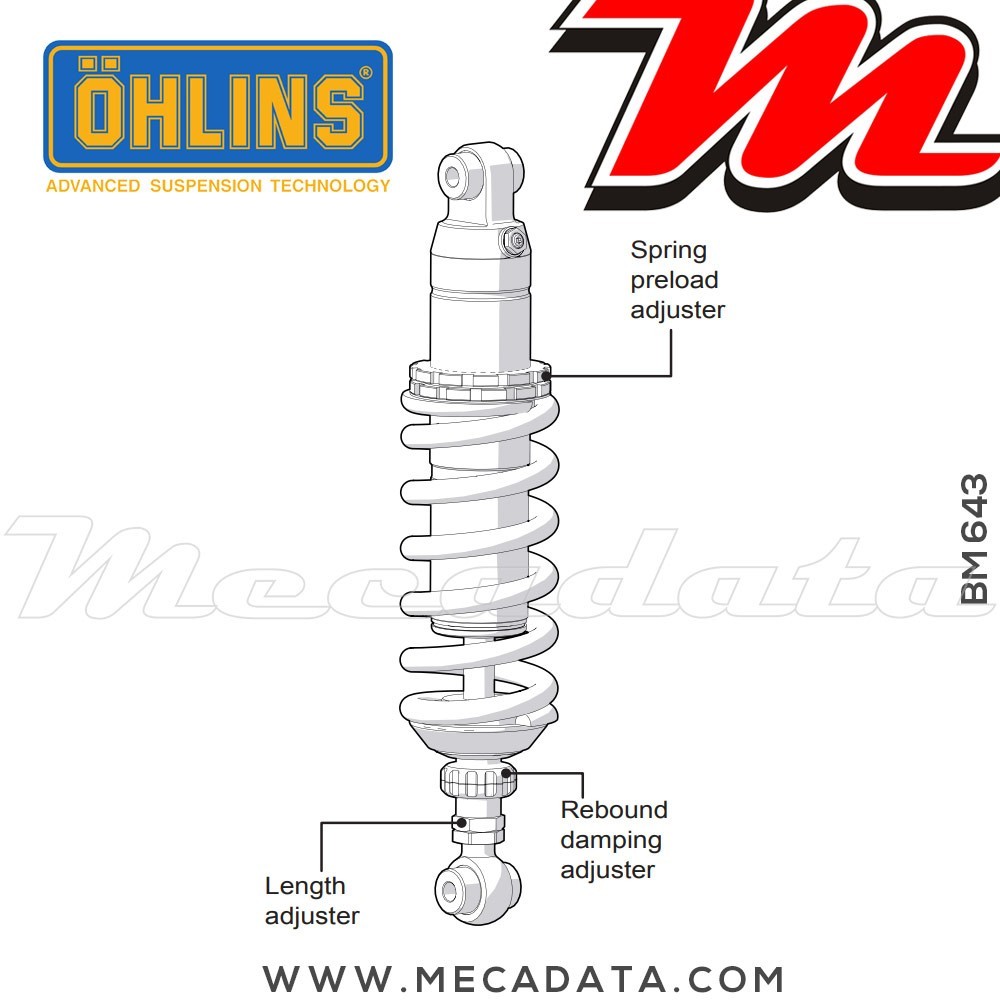 Amortisseur Ohlins ~ BM 643 (S46DR1L) 