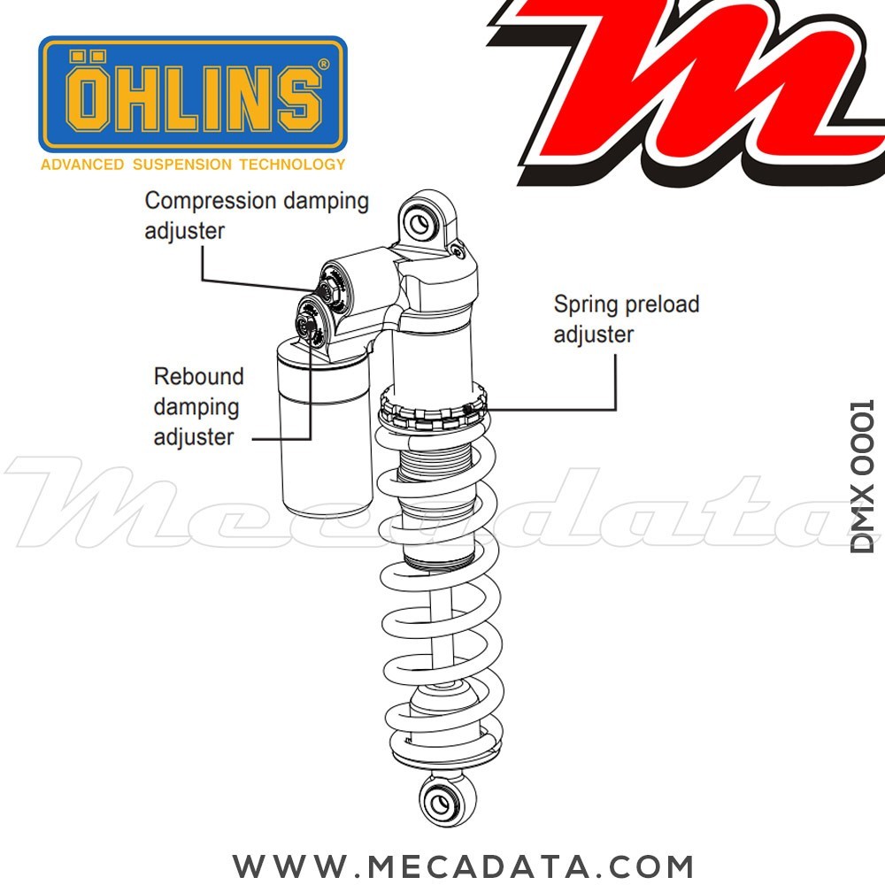 Amortisseur Ohlins ~ DMX 0001 (T30PR1C1) 