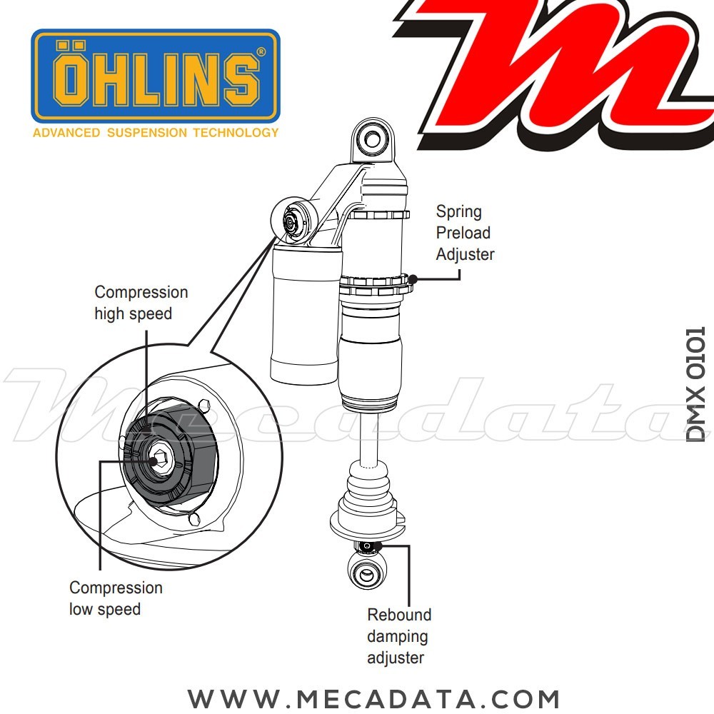 Amortisseur Ohlins ~ DMX 0101 (S46PR1C2) 